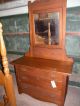 Antique Bedroom Furniture Oak Highback Full Queen Bed 1900-1950 photo 5
