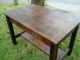 Rare Large Mission Arts & Crafts Oak Library Desk With A Lovely Dark Patina 1900-1950 photo 1