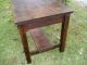 Rare Large Mission Arts & Crafts Oak Library Desk With A Lovely Dark Patina 1900-1950 photo 3