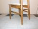1960 ' S Danish Modern Walnut Chair Retro Mid - Century Round Peg Legs White Vinyl Post-1950 photo 6