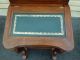 50721 Solid Mahogany Lift Top Desk With Leather Insert Post-1950 photo 4