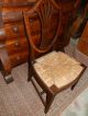 Wonderful Antique Victorian Inlaid Hepplewhite Style Rush - Seated Chair 1800-1899 photo 1