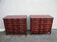 Pair Of French Serpentine Cherry Dressers By Coba Furniture 2697a 1900-1950 photo 1