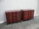 Pair Of French Serpentine Cherry Dressers By Coba Furniture 2697a 1900-1950 photo 2