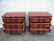 Pair Of French Serpentine Cherry Dressers By Coba Furniture 2697a 1900-1950 photo 3
