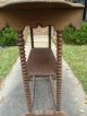 Antique Vtg Wood Tiered Occassional Decorative Table Unusual Turned Legs Unknown photo 3