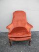 Queen Anne Carved Arm Chair By Lauderdale Upholstery & Interiors 2116 Post-1950 photo 1