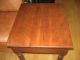 Antique American New England Sheraton Cherry And Mahogany Work Table Reeded Legs 1800-1899 photo 1