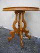 1880 ' S Victorian Walnut Marble Top Side Table 1800-1899 photo 2