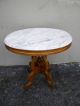 1880 ' S Victorian Walnut Marble Top Side Table 1800-1899 photo 3