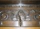 Antique Hand Carved Oak Coat Rack With Lion Heads And 5 Hooks 1900-1950 photo 3