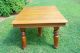 Antique Solid Oak Table W/3 Leaves Massive Legs Refinished/ Ready To Go 1800-1899 photo 2