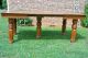 Antique Solid Oak Table W/3 Leaves Massive Legs Refinished/ Ready To Go 1800-1899 photo 5
