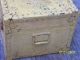 Vintage Metal Trimmed Footlocker - Chest Weight Is 45 Pounds Post-1950 photo 2