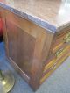 Antique Eastlake Dresser Burl Wood Aesthetic Style Marble Top 5 Drawers Ships 1800-1899 photo 7