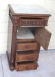 Elegant French Antique Henry Ii Marble Top Nightstand.  Made From Oak. 1800-1899 photo 4