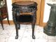 19 Century Hand Carved Chinese Table With Rose Marble Top 1800-1899 photo 7