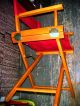 Vtg Wooden Directors Chair Canvas Backs&seats W/orig Box Rustic Shabby Chic Post-1950 photo 1