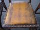 Three Brown Leather Spanish Style Bar Stools Bench Stools Post-1950 photo 4