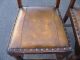 Three Brown Leather Spanish Style Bar Stools Bench Stools Post-1950 photo 5