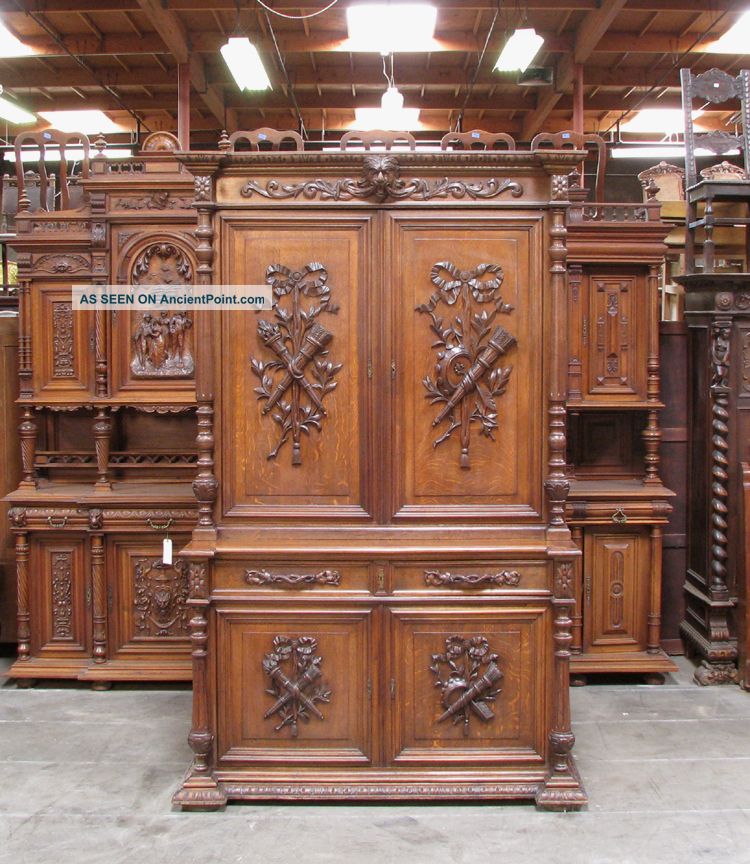 55407 : Antique French Victorian Carved Cabinet 1800-1899 photo