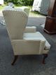50709 Queen Anne Carved Wing Chair Post-1950 photo 7
