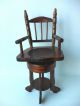 Vintage Musical Miniature Solid Dark Wood Decorative Chair Unknown photo 1