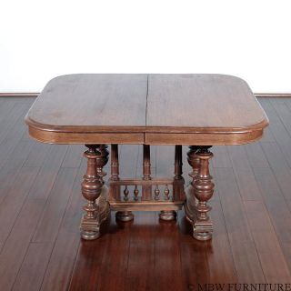 Antique Solid Oak French Henry Deux Carved Coffee Table C1899 Ra01 photo