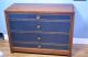 Tommi Parzinger Leather Front 4 Drawer Chest Dresser Mid Century Charak Modern Post-1950 photo 4