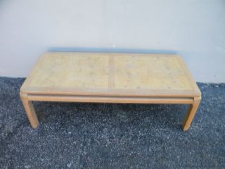 Mid - Century Oak And Burl Coffee Table By Lane 2185 photo