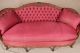 French Louis Xv Antique Canape Sofa Loveseat Tufted Back Carved Fruitwood C.  1900 1900-1950 photo 8