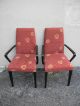 Pair Of Mid Century Painted Side By Side Chairs 1164 Post-1950 photo 1