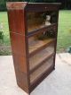 Antique Barrister Bookcase By Lundstrom Little Falls Ny 1900-1950 photo 1