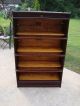 Antique Barrister Bookcase By Lundstrom Little Falls Ny 1900-1950 photo 7