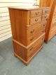 50035 Solid Cherry Taylor Made Furniture High Chest Dresser Post-1950 photo 2