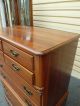 50035 Solid Cherry Taylor Made Furniture High Chest Dresser Post-1950 photo 3