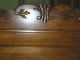 Antique Oak Bed Ornate Carvings,  Raised Panel (full Size) Refinished Made In Usa 1900-1950 photo 5