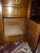 Antique Oak Dresser Nightstand Bureau,  End Table Brass Hardware Made In Usa 1900-1950 photo 4