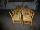 Solid Oak Vintage Restaurant Chairs With Ladder Back - Quantity Available Post-1950 photo 2