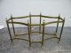 Mid - Century Long Brass Glass Top Dining Table 2313 Post-1950 photo 5