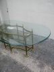 Mid - Century Long Brass Glass Top Dining Table 2313 Post-1950 photo 8