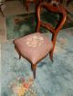 Antique Victorian Carved Needlepoint Chair 1800-1899 photo 2
