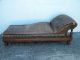 Victorian Tiger Oak Fainting Sofa / Chaise Lounge / Psychologist Couch 2716 1800-1899 photo 1