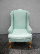 Pair Of Tall Living Room Queen Anne Wing Chairs By Sam Moore 2690 Post-1950 photo 4