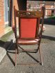 Antique Mahogany? Framed Folding Campaign Chair Condition 1800-1899 photo 4