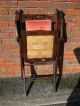 Antique Mahogany? Framed Folding Campaign Chair Condition 1800-1899 photo 5
