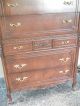 French Hand Carved Mahogany Chest Of Drawers 1900-1950 photo 4