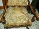 French Needlepoint And Pattitpoint Carved Chair C.  1860s 1800-1899 photo 5