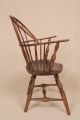 18th Century American New England Windsor Sack Back Antique Arm Chair C.  1770 Pre-1800 photo 2
