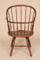 18th Century American New England Windsor Sack Back Antique Arm Chair C.  1770 Pre-1800 photo 3